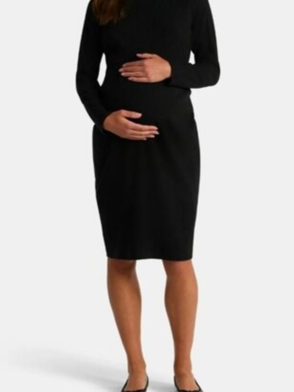 NWT, Black, Long Sleeve, Maternity Dress
